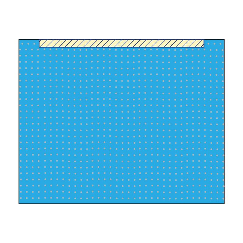 Покриття операційне 90х60 см з адгезивним краєм по довгій стороні Taipan-Pharm стерильна СГ/М/ПЕ-93 г/м2